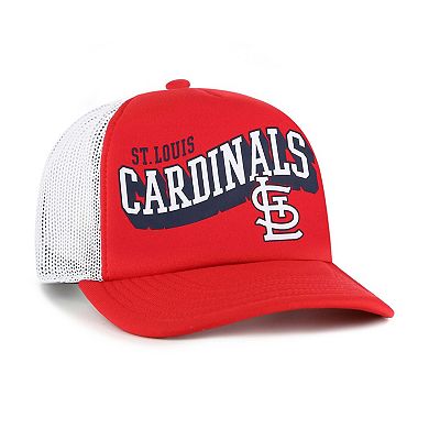 Men's '47 Red St. Louis Cardinals Meander Foam Trucker Snapback Hat