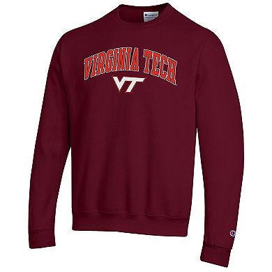 Men's Champion® Maroon Virginia Tech Hokies Arch Over Logo Pullover Sweatshirt