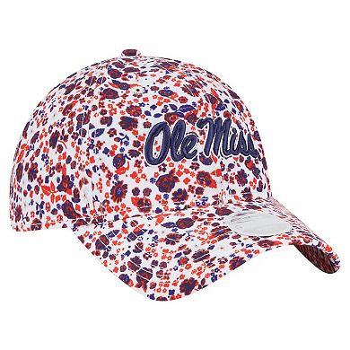Women's New Era White Ole Miss Rebels Blooming 9TWENTY Adjustable Hat