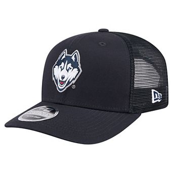 Men's New Era Navy UConn Huskies Primary 9SEVENTY Trucker Stretch-Snap Hat
