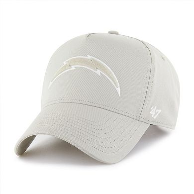 Men's '47 Cream Los Angeles Chargers Foundation Offside Adjustable Hat