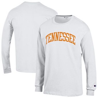 Men's Champion White Tennessee Volunteers Basic Arch Long Sleeve T-Shirt