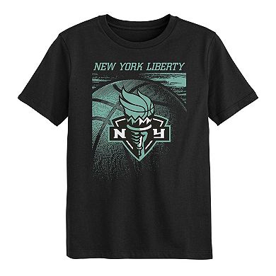 Preschool Black New York Liberty Big Ball T-Shirt