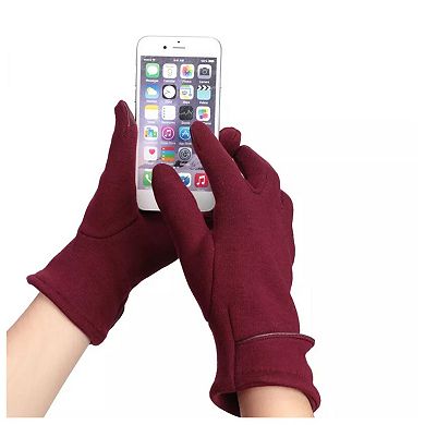 Womens Gloves Winter Touchscreen Texting Phone Windproof Gloves Red