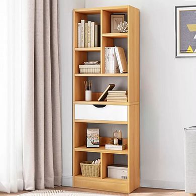 Wooden Bookshelf Storage Organizer 8 Shelves Cube