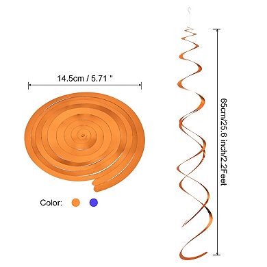 20 Pcs Party Hanging Swirls Double Strips Streamer Ceiling Decorations with Hang Tag Hook