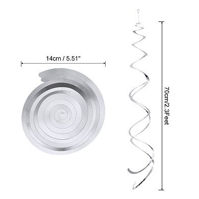 18 Pcs Party Hanging Swirls Double Strips Hanging Decorations 27.6" Foil Swirling Hanging Streamers