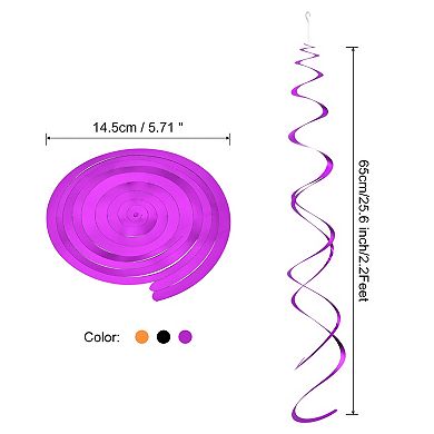 30 Pcs Party Hanging Swirls Double Strips Streamer Ceiling Decorations with Hang Tag Hook