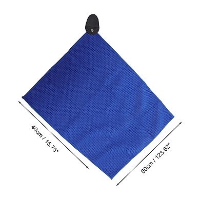 Soft Waffle Pattern Golf Towel for Cleaning Golf Balls and Clubs - 1 Piece Microfiber Towel