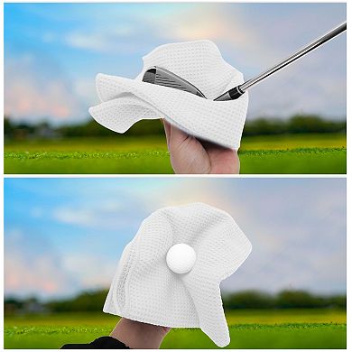 Simple Golf Towel for Cleaning Golf Balls and Clubs 15.75"x15.75" 1 Pc