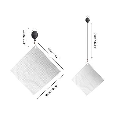Simple Golf Towel for Cleaning Golf Balls and Clubs 15.75"x15.75" 1 Pc