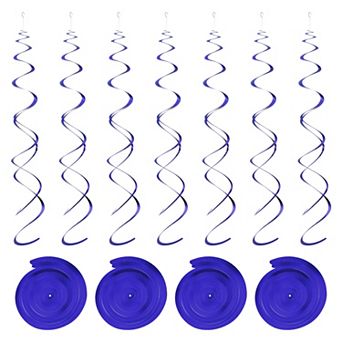 30 pc Party Hanging Swirls Double Strips Hanging Decorations 27.6" Foil Swirling Hanging Streamers
