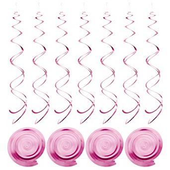 30 pc Party Hanging Swirls Double Strips Hanging Decorations 27.6" Foil Swirling Hanging Streamers