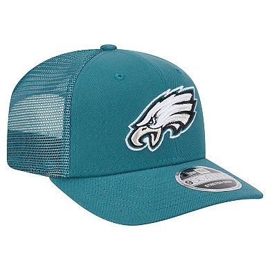 Men's New Era Midnight Green Philadelphia Eagles Main Trucker 9SEVENTY Stretch-Snap Hat