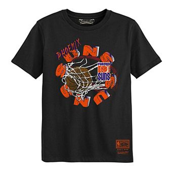 Preschool Mitchell & Ness Black Phoenix Suns In The Net T-Shirt