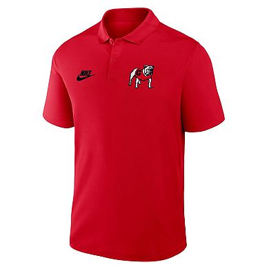 Men's Nike Red Georgia Bulldogs Primetime Victory Legacy Vault Logo Performance Polo