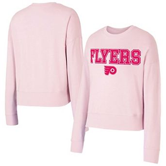 Women's Concepts Sport Pink Philadelphia Flyers Tonal Pullover Sweatshirt