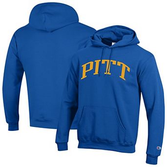 Men's Champion Royal Pitt Panthers Basic Arch Fleece Pullover Hoodie