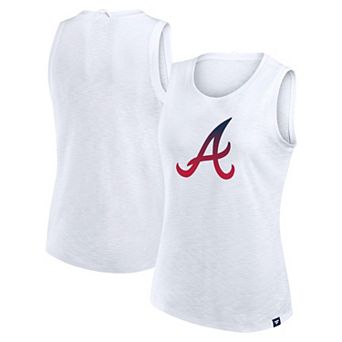 Women's Fanatics White Atlanta Braves Activate Slub Tank Top