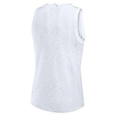 Women's Fanatics White Atlanta Braves Activate Slub Tank Top