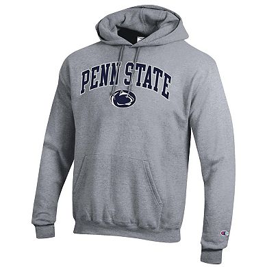 Men's�Champion Heather Gray Penn State Nittany Lions Arched Logo Fleece Pullover Hoodie