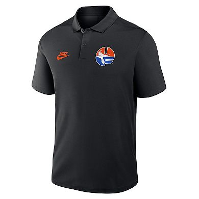 Men's Nike Black Florida Gators Primetime Victory Legacy Vault Logo Performance Polo