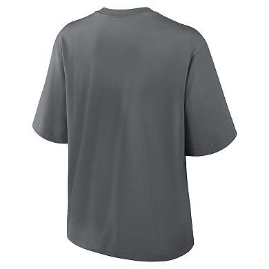 Women's Nike Charcoal Pittsburgh Steelers Glory Arch Boxy T-Shirt