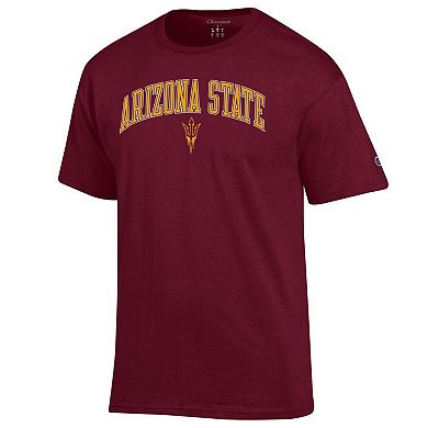 Men's Champion® Maroon Arizona State Sun Devils Arch Over Logo T-Shirt