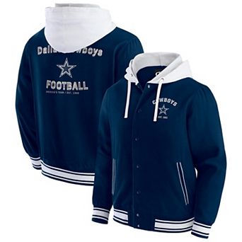 Men's�NFL x Darius Rucker Collection by Fanatics Navy Dallas Cowboys Full-Snap Hoodie Jacket