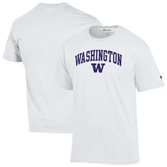 Men's Champion® White Washington Huskies Arch Over Logo T-Shirt