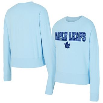 Women's Concepts Sport Light Blue Toronto Maple Leafs Tonal Pullover Sweatshirt