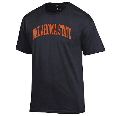 Men's Champion Black Oklahoma State Cowboys Basic Arch T-Shirt