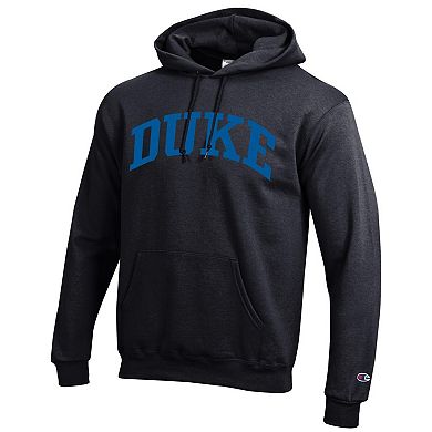 Men's Champion Black Duke Blue Devils Basic Arch Fleece Pullover Hoodie