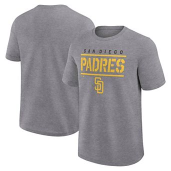 Men's Fanatics Heather Gray San Diego Padres Top Notch T-Shirt