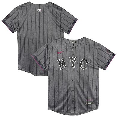 Preschool Nike Gray New York Mets City Connect Jersey