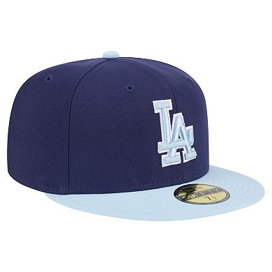 Men's New Era Navy/Light Blue Los Angeles Dodgers Color Pack 2-Tone 59FIFTY Fitted Hat