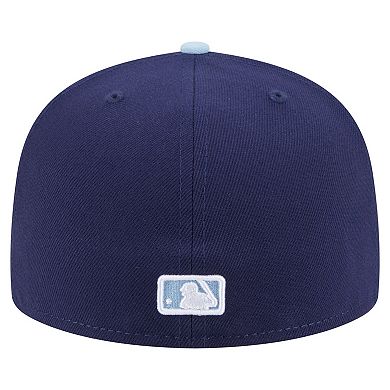 Men's New Era Navy/Light Blue Los Angeles Dodgers Color Pack 2-Tone 59FIFTY Fitted Hat