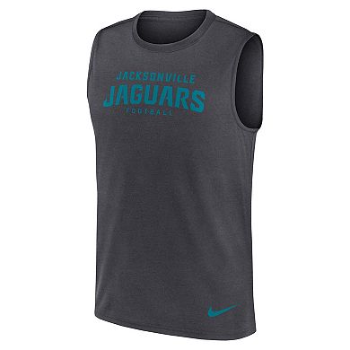 Men's Nike Gray Jacksonville Jaguars Primetime Legend Performance Muscle Tank Top