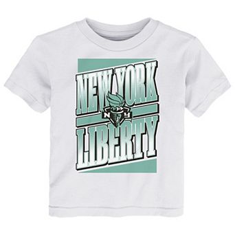 Toddler White New York Liberty Team Stack T-Shirt