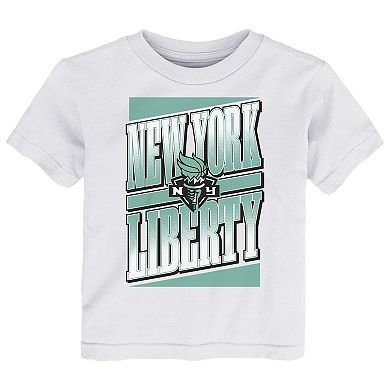 Toddler White New York Liberty Team Stack T-Shirt