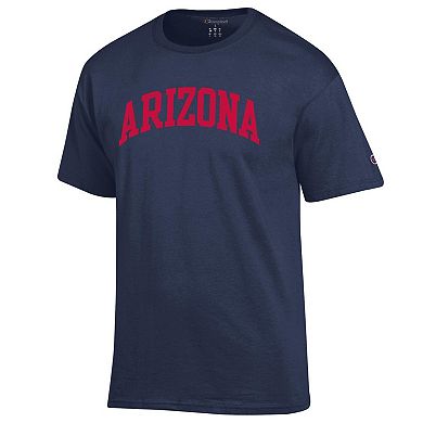 Men's Champion Navy Arizona Wildcats Basic Arch T-Shirt
