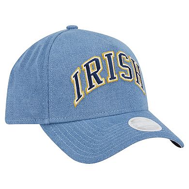 Women's New Era Denim Notre Dame Fighting Irish A-Frame 9FORTY Adjustable Hat