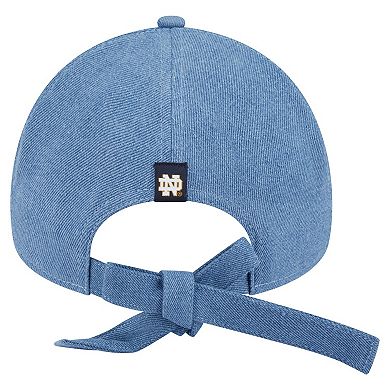 Women's New Era Denim Notre Dame Fighting Irish A-Frame 9FORTY Adjustable Hat