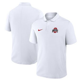 Men's Nike White Ohio State Buckeyes Primetime Victory Primary Logo Performance Polo