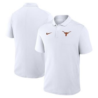 Men's Nike White Texas Longhorns Primetime Victory Primary Logo Performance Polo