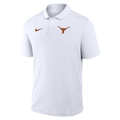 Men's Nike White Texas Longhorns Primetime Victory Primary Logo Performance Polo