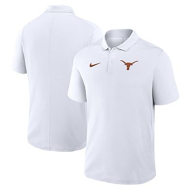 Men's Nike White Texas Longhorns Primetime Victory Primary Logo Performance Polo