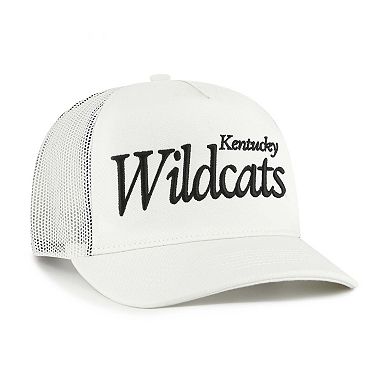 Unisex '47 Cream Kentucky Wildcats Foundation Script Adjustable Trucker Hat