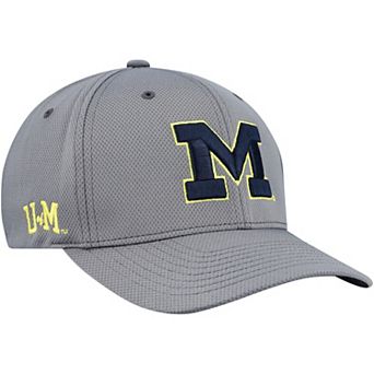 Men's�Top of the World Gray Michigan Wolverines Reflex Hybrid Tech Flex Hat