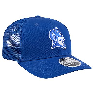 Men's New Era Royal Duke Blue Devils Primary 9SEVENTY Trucker Stretch-Snap Hat